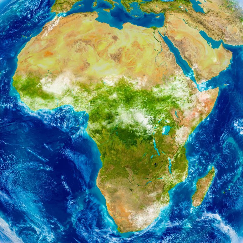 mapa del continente africano