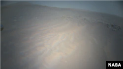Esta imagen fue tomada por el innovador helicóptero Mars de la NASA en la parte noroeste de la región de Marte conocida como 