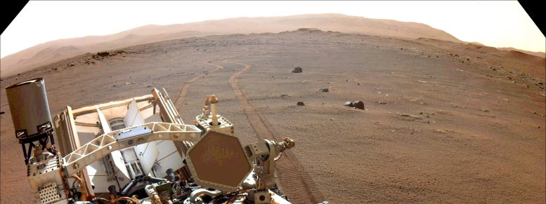 La NASA rastrea las ruedas de la perseverancia de Marte