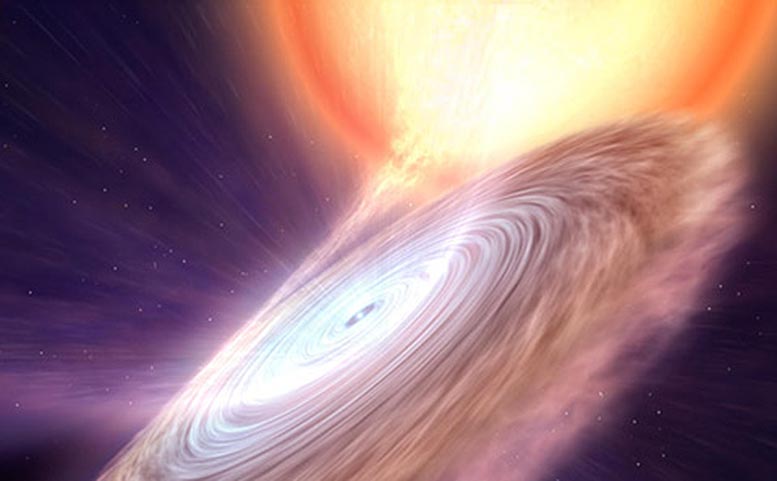 Una estrella de neutrones sopla vientos cálidos y fríos