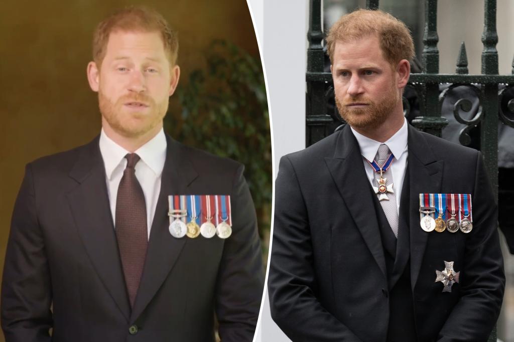 Críticas al príncipe Harry por llevar cuatro medallas mientras honraba a un soldado estadounidense: "Patéticas"