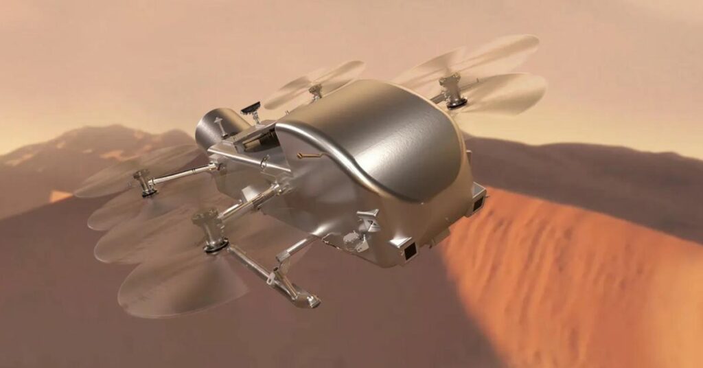 La NASA da luz verde a los planes para enviar un dron gigante a la luna más grande de Saturno