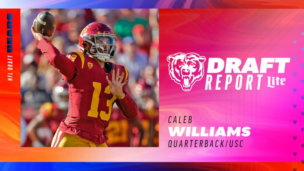 Los Chicago Bears seleccionaron al QB de la USC Caleb Williams con la selección número 1 en el Draft de la NFL de 2024