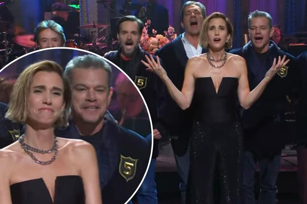 Ryan Gosling, Paul Rudd, Matt Damon y más se unen a Kristen Wiig en SNL