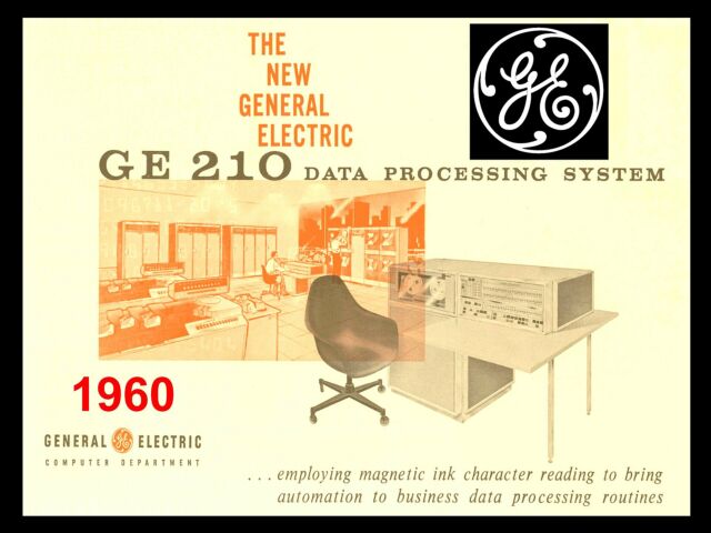 Un manual para la computadora GE 210 de 1964. Los creadores de BASIC utilizaron una computadora similar cuatro años después para desarrollar el lenguaje de programación.