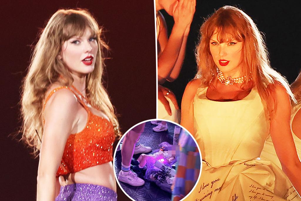 Los fanáticos de Taylor Swift se enojaron después de que una foto de su hija se difundiera en la pista de conciertos en París.