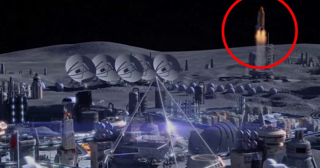 China publica video CGI de base lunar y contiene algo muy extraño