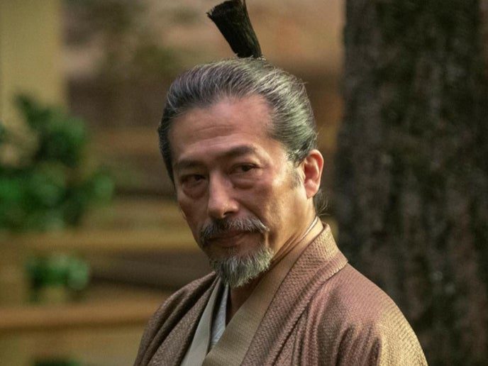 Hiroyuki Sanada como Lord Yoshi Toranaga en la película 