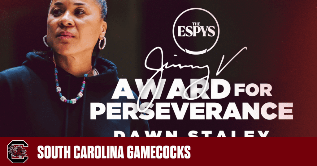 Staley y los Gamecocks fueron honrados en ESPYS – Atletismo de la Universidad de Carolina del Sur