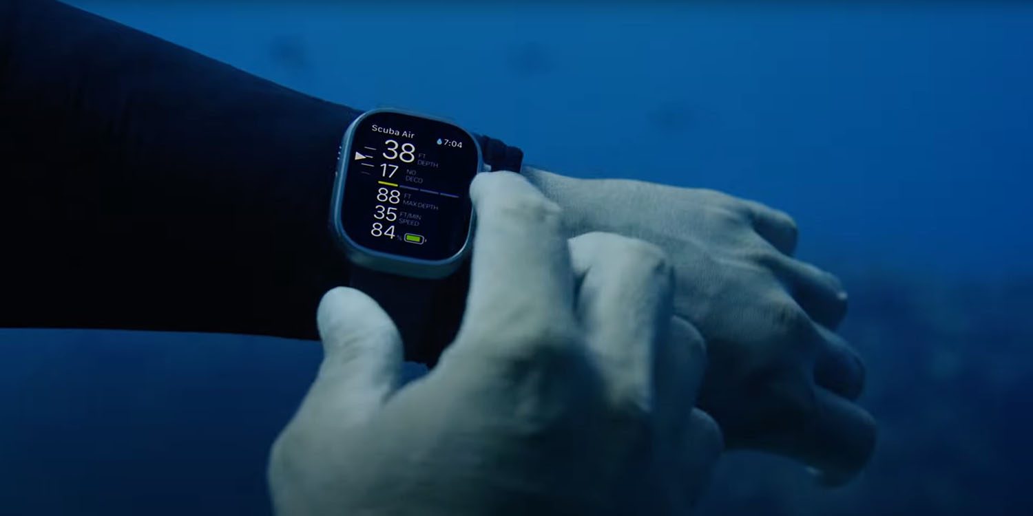 muy lejos |  Apple Watch Ultra en modo ordenador de buceo