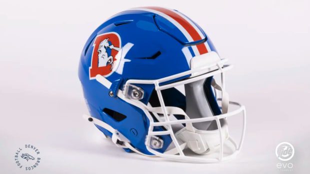 Casco de repuesto para los Broncos