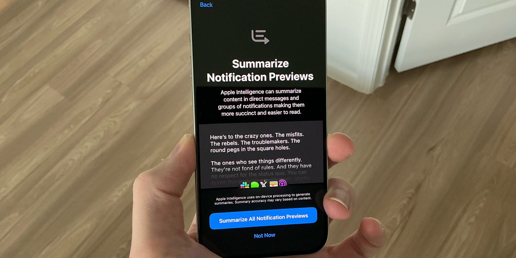 Resumen de funciones de notificaciones en iOS 18.1 beta 3 de Apple Intelligence