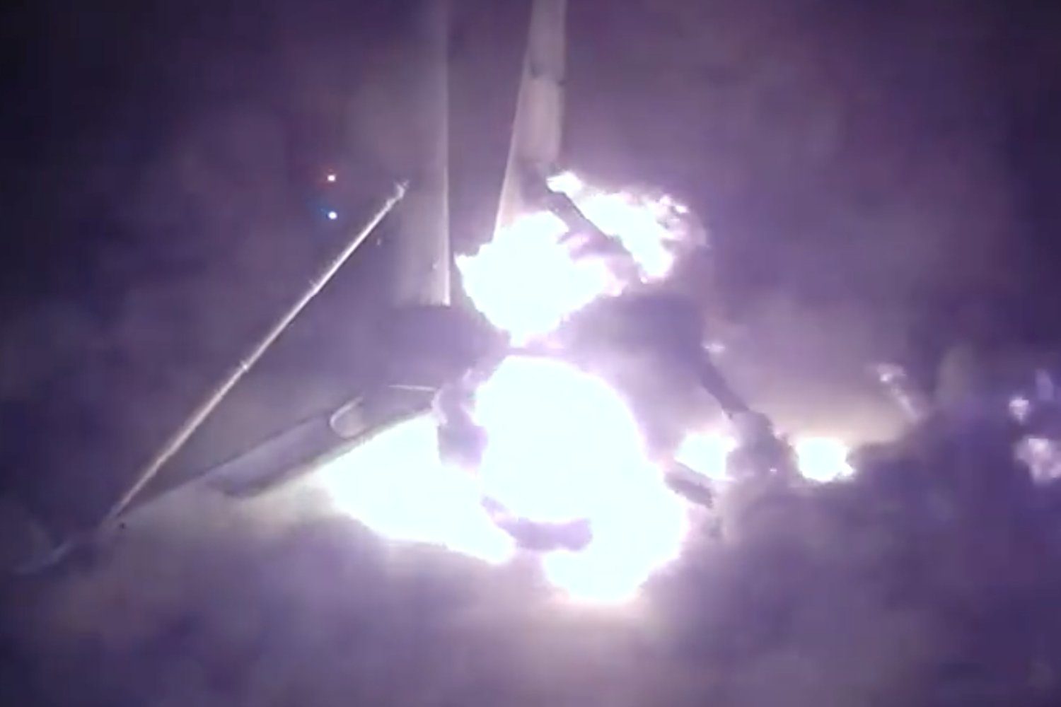 Fallo en el aterrizaje del cohete propulsor Falcon 9