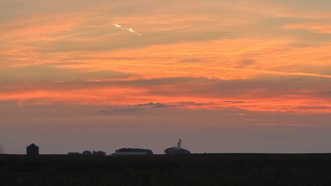 Los residentes de Iowa vieron un meteoro ardiente volando por el cielo el viernes